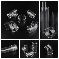 ஐ❉ 20/25/32mm Acrylic Composite Pipe Fittings Aquarium Fish Tank Joint PMMA Plexiglass Thicken Elbow Tee Straight Connector Tube