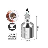 【Worth-Buy】 CR-V วงล้อเหล็กประแจซ็อกเก็ตแปลงหัวแขนอะแดปเตอร์1/2 "3/8" 1/4 "รถยนต์จักรยานโรงรถซ่อมเครื่องมือซ็อกเก็ตขนาดเล็กเครื่องมือ