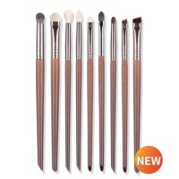 OVW 9/12 pcs Pinceau Maquillage Eye Natural แปรงแต่งหน้าผมชุดเครื่องสำอางค์ Make Up Beauty Tool Crease แปรงอายไลเนอร์ Brow