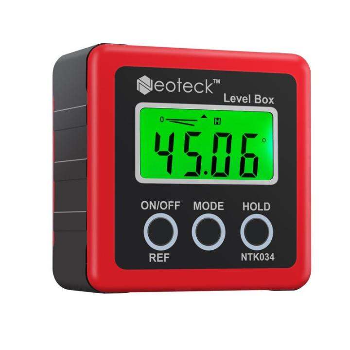Digital Electronic Protractor Sea Level Angle Cube Gauge Base