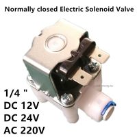 Normally closed Electric Solenoid Valve Magnetic DC 12V Water Inlet Flow Switch 1/4 " 12V 24V 220V Magnetic Controller Dispenser Valves