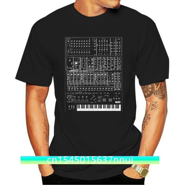 synthesizer-t-shirt-analog-moog-modular-80s-synth-keyboard-piano-korg-good-quality-t-shirt-tee-white