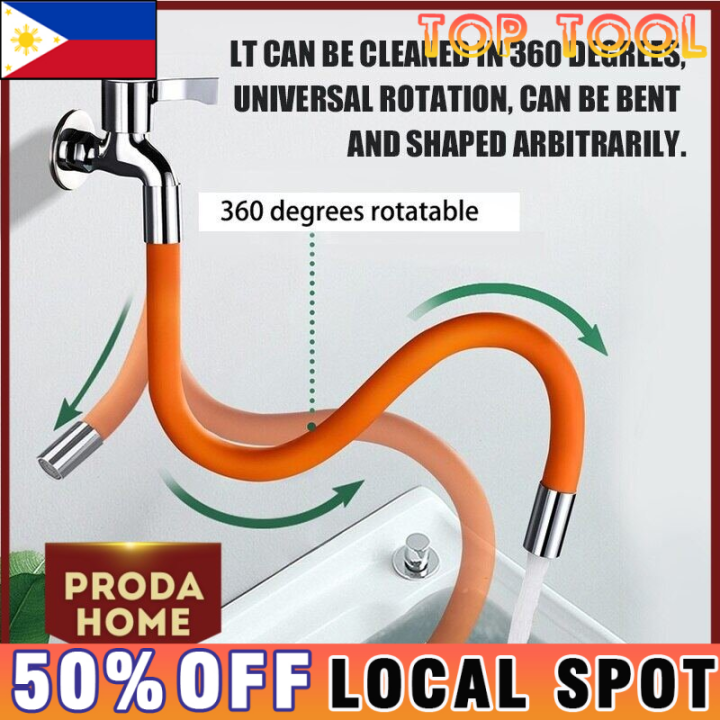 Kitchen Faucet Extension Hose Bathroom 360° Rotation Bending Faucet