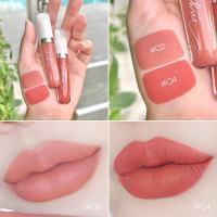 SET GLOSS MYCA Q2+Q4 (เซ็ตคู่ 2 ชิ้น) กลอสเนื้อแมท สีสันสวยงาม เนื้อสัมผัสนุ่มเนียนละเอียด เกลี่ยง่าย เม็ดสีชัดเจน