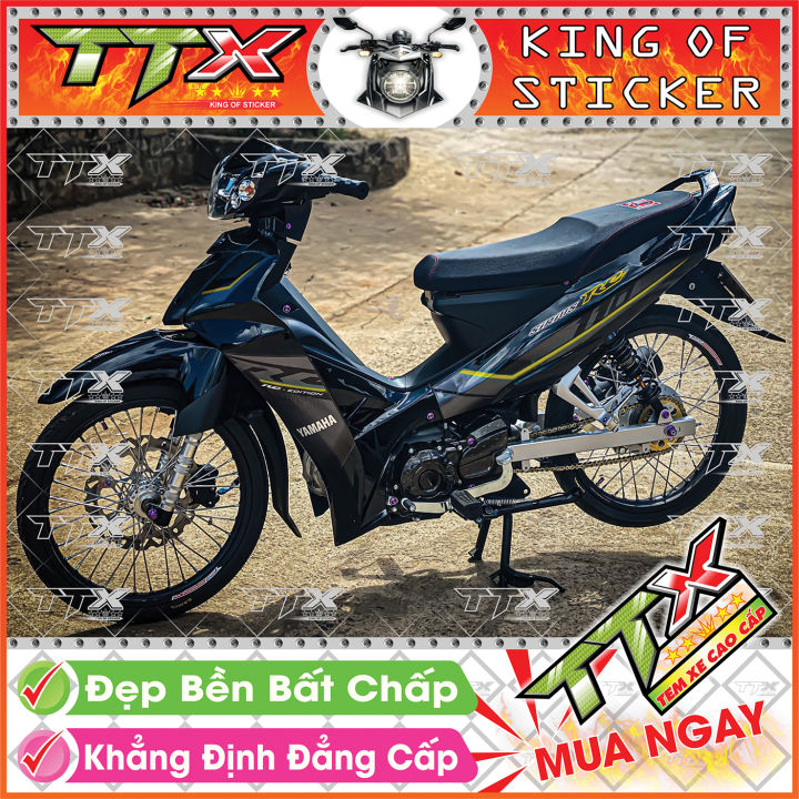 Tem Xe Sirius Đỏ Đen Racing Nổi Bật HOT Nhất Hiện Nay