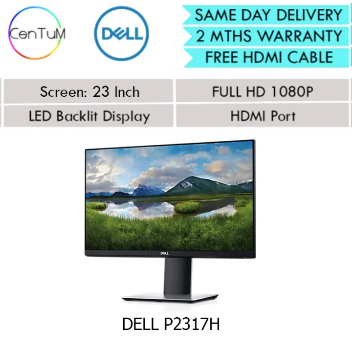 Same Day Delivery] Refurbished DELL Monitor 19, 22, 23, 24 inches Monitor  HDMI Port HD 1080p [Up to 12 Months Warranty] | Lazada Singapore