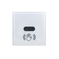 Wall Smart Light Switch Infrare IR Sensor No Need Touch Glass Screen Panel Electrical Power on Off Lamp EU Plug