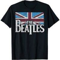 2023 NEWThe Beatles ธงชาติอังกฤษสีแดง,สีขาว,สีฟ้าสินค้าอย่างเป็นทางการเสื้อยืด