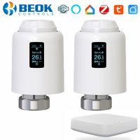 Beok ZigBee Thermostatic Radiator Actuator Tuya Smart TRV Programmable Valve Temperature Controller Works With Alexa Google Home