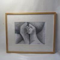 ภาพศิลปะกรอบไม้จากญี่ปุ่น(ภาพพิมพ์) 44x37 cm
