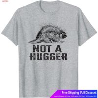 เสื้อยืดโอเวอร์ไซส์ เสื้อยืดผู้ชายและผู้หญิง Not A Hugger Porcupine T-Shirt - Funny Introvert INTJ Gifts The Amazin  APS8