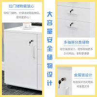 [COD] Thickened plank office cabinet floor-to-ceiling file with lock three-drawer data storage mobile