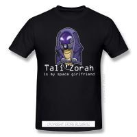 T-Shirt For Men Tali Is My Space Girlfriend 100% Cotton Tee O-Neck Mass Effect T Shirt 3XL Funny Plus Size