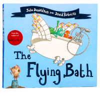 Flying Bath English original picture book the flying bath famous Julia Donaldson Julia Donaldson childrens English Enlightenment cognitive picture story book paperback open David Roberts