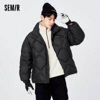 Semir เสื้อขนเป็ดผู้ชาย2022ฤดูหนาว,ใหม่หลวมสามหลักฐานตัวอักษรน้ำแบรนด์แจ็คเก็ตแสงอบอุ่นทุกการแข่งขัน