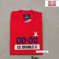 เสื้อยืดแขนสั้น งานปัก-งานปัาย  ตัวใหญ่แถบอก CC-OO NO.37  ( S M L XL ) ผ้า Cotton 100%แพทเทิร์นทรงตรงสวมใส่ได้ทั้งชาย/หญิง