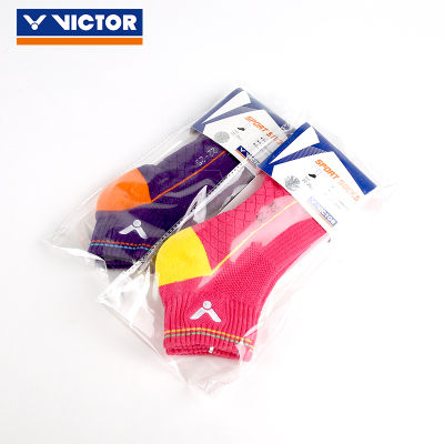 3คู่ Victor ที่มีคุณภาพสูงมืออาชีพยี่ห้อกีฬาถุงเท้าระบายอากาศแบดมินตันถุงเท้าสำหรับผู้หญิง Sk236