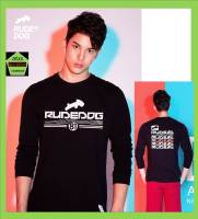 Rudedog เสื้อแขนยาว ชายหญิง รุ่น Next dog  สีดำ