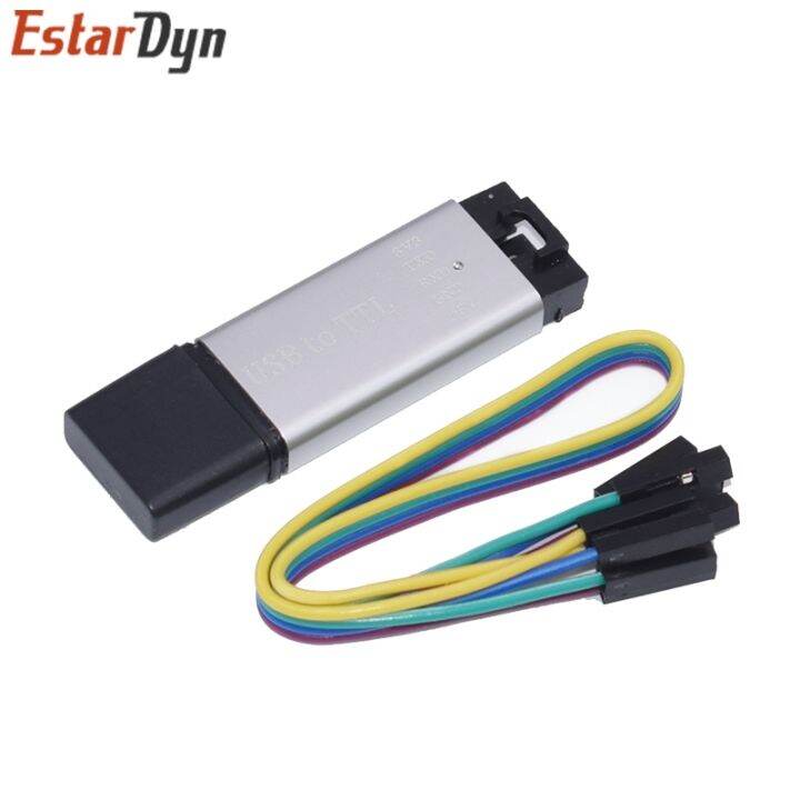 cp2102-usb-2-0-to-uart-ttl-5pin-connector-module-serial-converter-stc-replace-ft232-ch340-pl2303-aluminum-shell-cp2102-usb-2-0