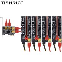 TISHRIC PCIE PCI-E Riser Multiplier Hub 1 to 4 USB 3.0 Card PCI Express 1X To 16X Adapter For Miner Mining Riser 009C009S Plus