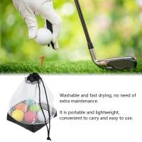 【COD】Drawstring Golf Pouch Storage Balls ถุงตาข่ายไนลอนตาข่ายกอล์ฟ