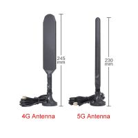 บริการจัดส่งฟรี☋Antenna เสาอากาศเราเตอร์4G LTE 5G,สาย CPE PRO เสริมแรงสูงภายนอกพร้อมฐานแม่เหล็ก SMA TS9อะแดปเตอร์ WiFi พกพาได้