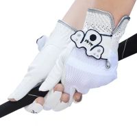 Korean version of golf womens fingerless gloves womens super breathable GOLF left and right hands 1 pair of gloves golf supplies Korean PXGˉCallawayˉMALBON¯