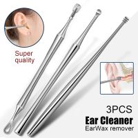 Ear Clean Tool Ear Wax Pickers Stainless Earpick Cleaning Remover Double Head Ear Spoon Sticks Earwax Cleaner Ear Care Curette Health Accessories