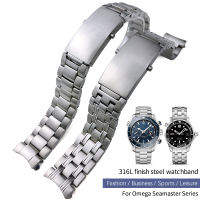 20mm Stainless Steel Watch Band Replacement for Seamaster 300 Ocean 007 316L Solid 22mm Silver Strap celet Accessories