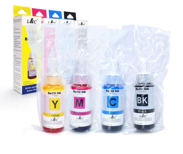 Refill Epson 664 Ink Dye Ink For Epson L Series Printer L120 L100 L101 L210 L360 L405 L101 70ml 1273