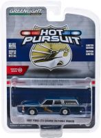 1: 64 1987 Ford LTD Crown Vic Wagon Heat Tracing Diecast โลหะผสมรุ่นรถของเล่นสำหรับของขวัญ Collection