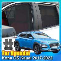 ม่านหน้าต่างรถยนต์สำหรับ Hyundai Kona OS Kauai 2017-2022กระจกบังแดดรถยนต์หมวกกันแดดตาข่าย