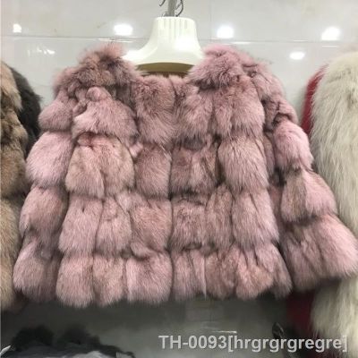 ♈❐ hrgrgrgregre Casaco grosso de pele raposa real extragrande feminino jaqueta genuína feminina casacos quentes inverno nova moda G809