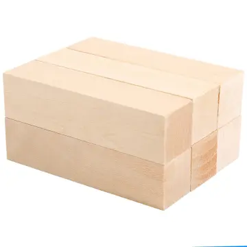 Basswood Carving Wood Natural Blanks Balsa Wood for Carving Wood Blocks  Untreated Carving Block Carving Blanks for Craft 