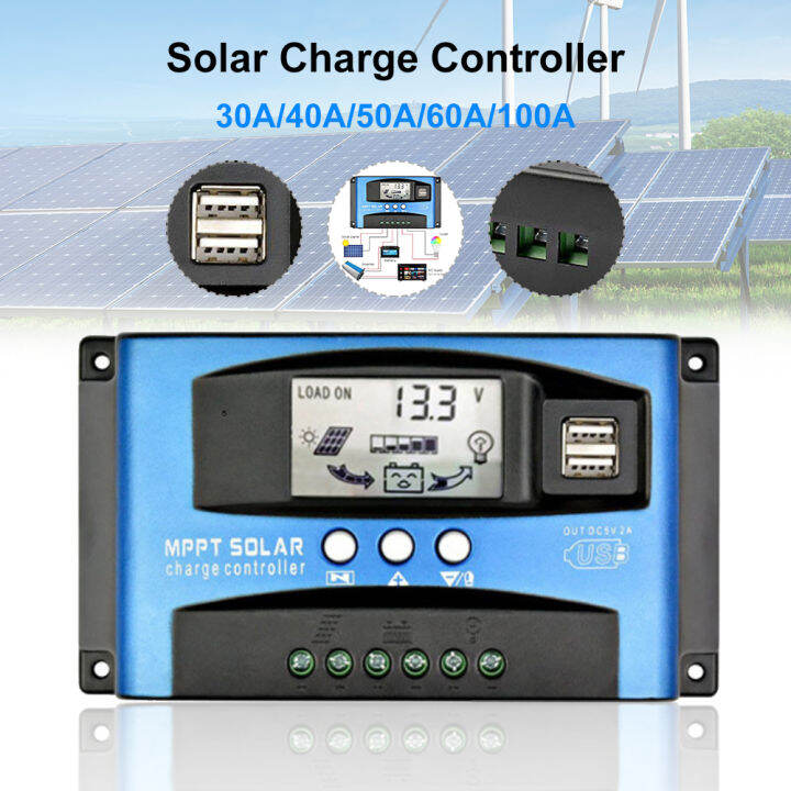 [Free Ship] 30A/40A/50A/60A/100A MPPT Solar Charge Controller 12V/24V