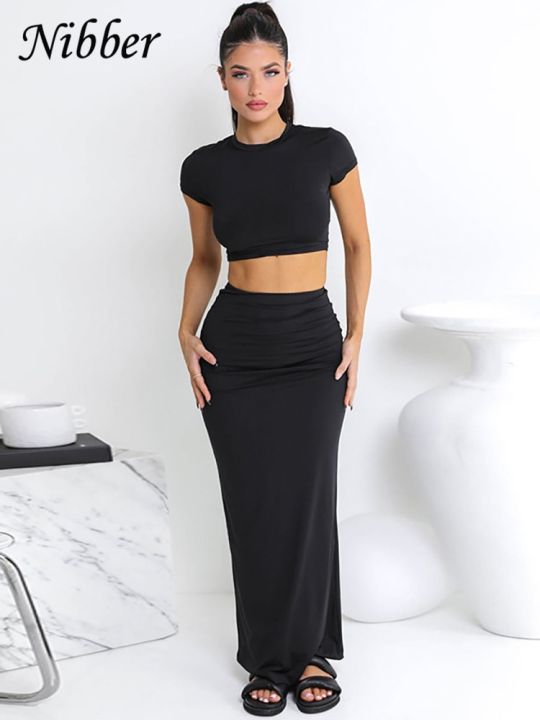 nibber-basic-casual-solid-two-piece-set-women-hipster-short-sleeve-o-neck-t-shirts-matching-hip-skirt-female-bare-midriff-suit