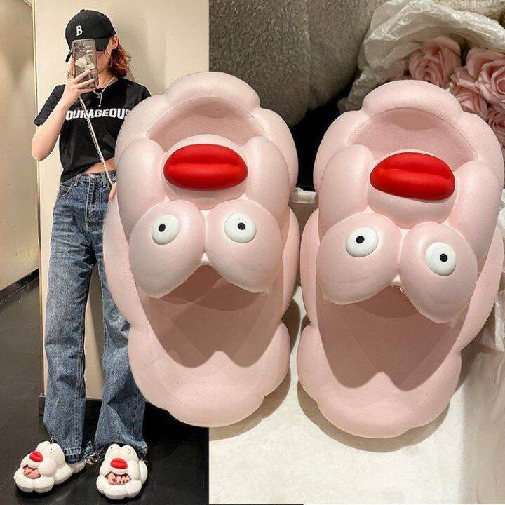 july-sausage-mouth-wearing-slippers-2023-new-fashion-thick-sole-stepping-shit-flip-flops-at-home