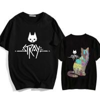 Stray Game Momo Cat Harajuku Casual T-shirt Cute Anime Manga Tshirt 100 Cotton Tee-shirt Soft Oversizedlarge Menwomen T Shirt