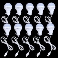 10PCS LED Bulb LED Night Light 5V Super Birght Lights Portable USB Book Light Christmas Power Reading Table Lamp 3W