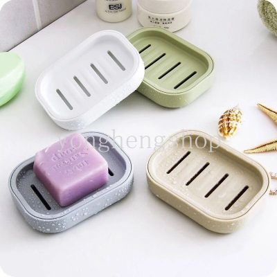 Creative Nordic Style Candy Color Drain Soap Dish with Lid Soap Holder Tray Rack Shelf Storage Bathroom Accessories