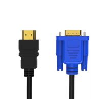 อะแดปเตอร์วิดีโอซับ HDMI เป็น VGA ตัวผู้1เมตรสายเคเบิ้ลหลักสำหรับจอภาพชุดไขควงอิเล็คทรอนิก