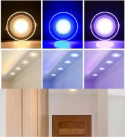 3-in-1 สี LED Downlight ปรับหรี่แสงเพดานแสงได้แสงปิดภาคเรียน 85 ~ 265V Led Panel Light Home Spotlight โคมไฟในร่ม