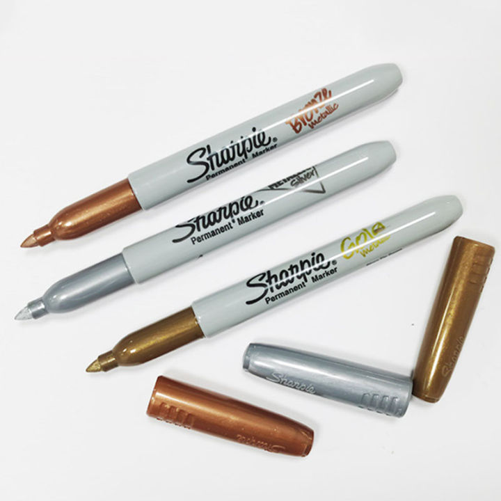 ใหม่-gold-silver-markers-ปากกา-sharpie-โลหะกันน้ำถาวร-craftwork-สำหรับไม้พลาสติกโลหะ-glas-เขียนเครื่องเขียน-zptcm3861