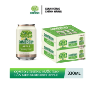 Nồng độ cồn 4.5% - Combo 2 Thùng 12 Lon Nước Táo Lên Men Somersby Apple