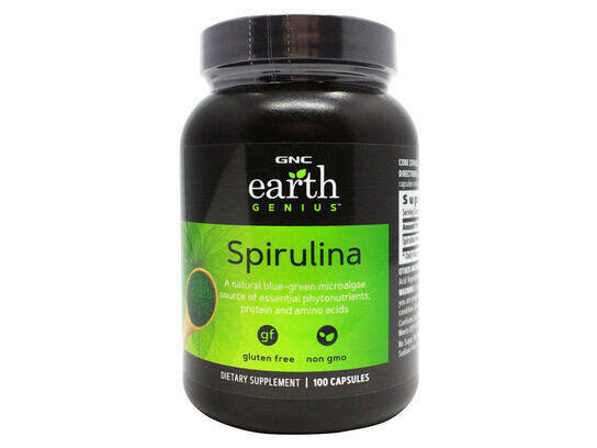 Gnc Earth Genixs Spirulina 500mg (100 Capsules) 