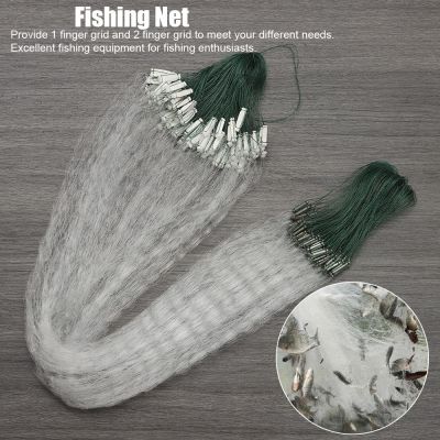 【LZ】❈◘  8/15/20/25M Durable Nylon Fish Network Hand Cast Monofilament Fishing Net Float Trap Single Mesh Netting Tackle Tool Accessories