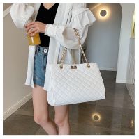 [COD] sachet Lingge large-capacity bag womens 2021 autumn and winter new chain shoulder large Messenger