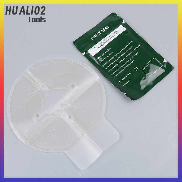 huali02-ความปลอดภัยการอยู่รอดฉุกเฉินสติกเกอร์หน้าอกซีลระบายอากาศแพทช์ปฐมพยาบาล