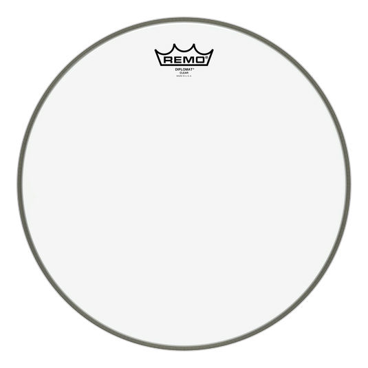 remo-diplomat-clear-drumhead-หนังกลอง-แบบน้ำมันใส-1-ชั้น-หนา-7-5-มิล-made-in-usa