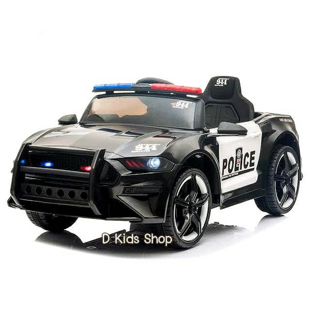 รถแบตเตอรี่เด็กนั่ง-รถแบตเตอรี่เด็กทรงpolice-คันใหญ่2มอเตอร์-รถตำรวจ-สุดเท่